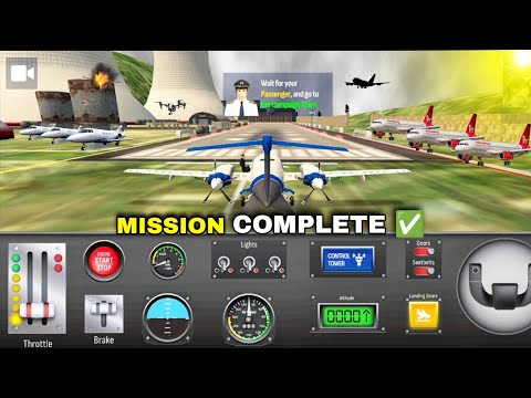PIAGGIO P180 Airplane Mission Complete ✅ Game play with airplane pro 🔥 #airplane #gaming 