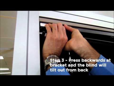 Part of a video titled Aluminium Venetian Removal - YouTube