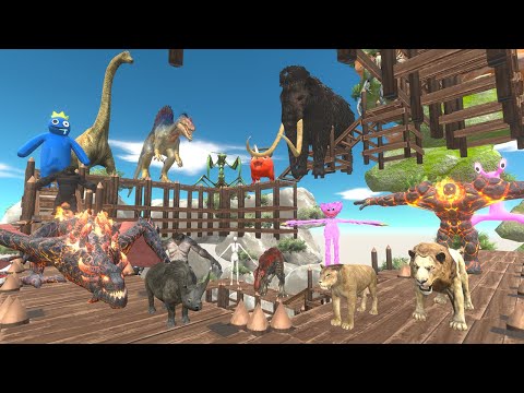 I Parkour And Dropped Lava Dragon Into The Pit of Death - Animal Revolt Battle Simulator