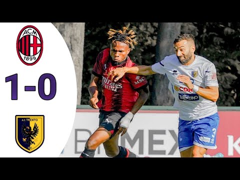 Ac Milan vs Ac Trento highlight football all Golas 1/0
