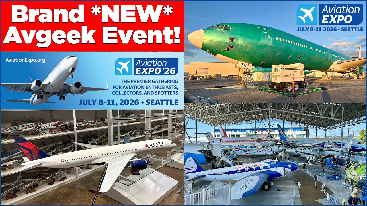 Aviation Expo 2026 - Seattle: The *NEW* Aviation Convention! (GeminiJets, Boeing, & MORE!)
