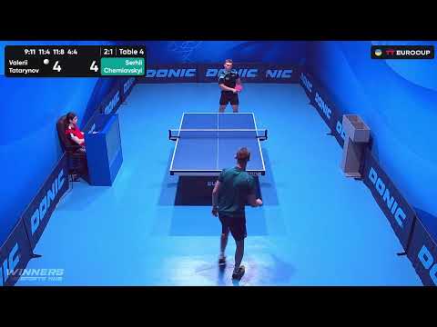 12:25 Valerii Tatarynov - Serhii Cherniavskyi 14.08.2023 TT Euro.Cup Ukraine Star. TABLE 4