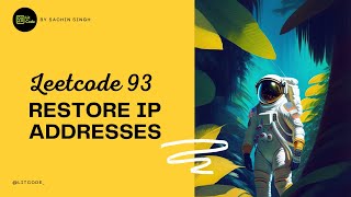 YouTube video '93. Restore IP Addresses - Leetcode'