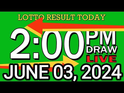 LIVE 2PM LOTTO RESULT TODAY JUNE 03, 2024 #2D3DLotto #2pmlottoresultjune3,2024 #swer3result