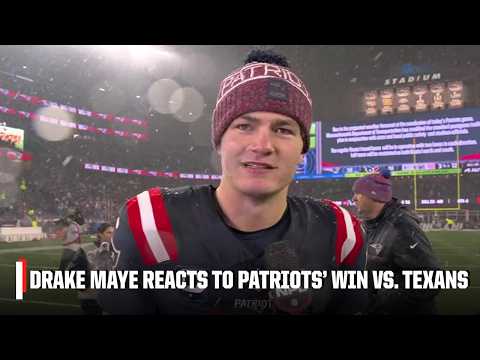 Drake Maye reacts to the Patriots advancing to the AFC Championship 🙌 | NFL on ESPN