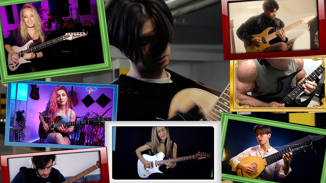 the biggest shred collab song in the world 5 - YouTube
