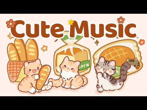 Cute Music 🍞🍈Lofi Kitty 🥖🍎2 Hour Cafe Song 🍒Stream cafe☕ cute & relaxing 🎶 Make Your Day Better
