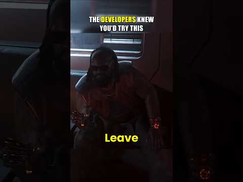 The developers knew you'd try this #cyberpunk2077 #shorts