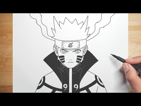 Comment dessiner Naruto Kyuubi / Tuto facile