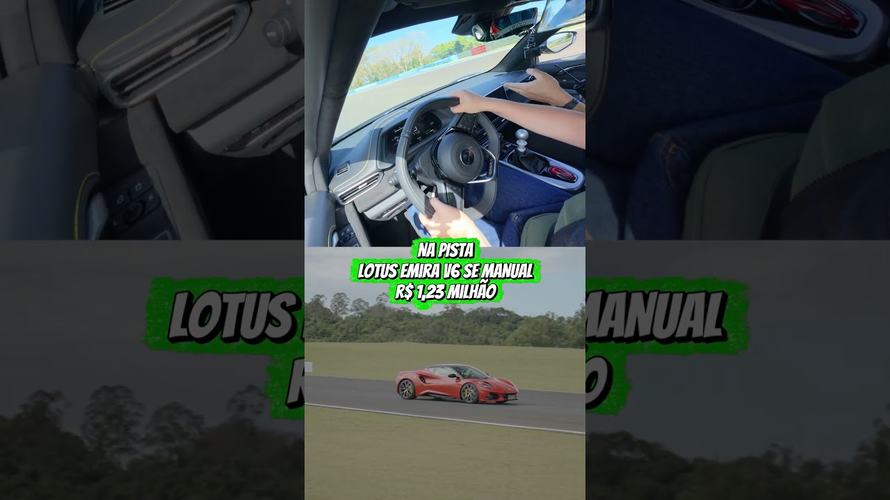 CÂMBIO MANUAL E MOTOR V6: Testamos o Lotus Emira V6 SE na pista! 🏎️⚡