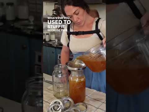 $225 Worth Bone Broth from ONE Turkey! Tap & hold screen then click description for recipe#homestead