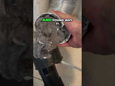 Dryer Not Drying? The REAL Fix (Lint Disaster!) #diy #dryervent