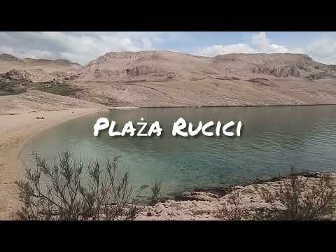 Wyspa Pag Chorwacja 2022, Metajna, plaża Rucica - maj 2022
