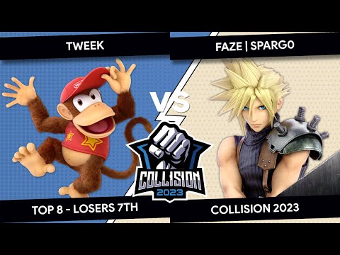 Collision 2023 - Tweek (Diddy Kong) VS FaZe  Sparg0 (Cloud) - Top 8 - Losers 7th