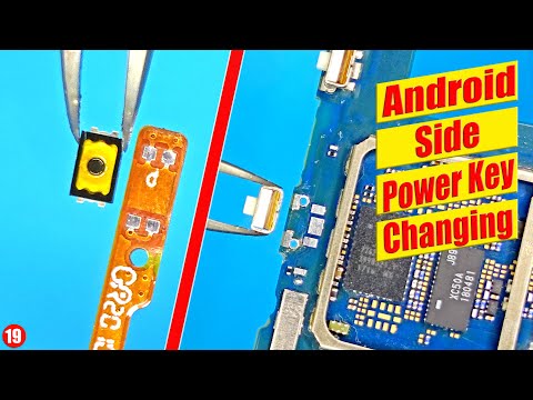 How to replace Android Mobile phone side power button on off switch & volume  buttons Tutorial19