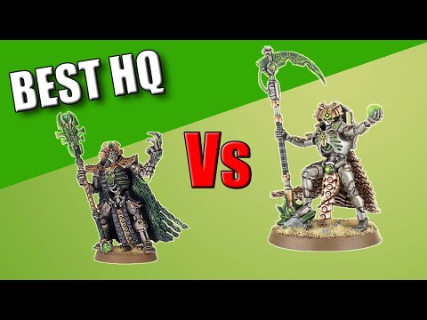Best Necron HQ 8th Edition - Imotekh the Stormlord Vs Necron Overlord