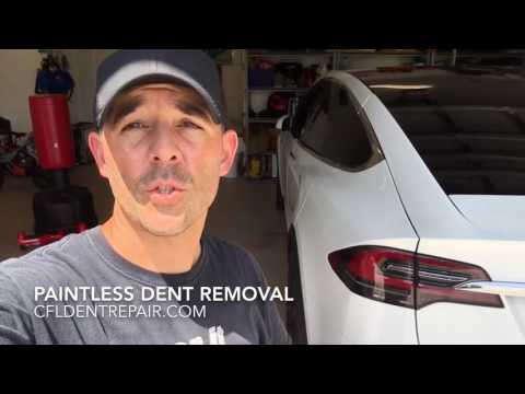 Paintless Dent Removal with Brice Kelly (Tesla Model X P90D)