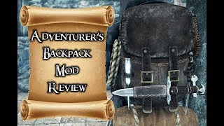 Skyrim Adventurer's Backpack Creation Club mod review!