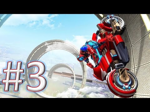 US Police Robot Bike Stunts gameplay walkthrough 3 android & ios