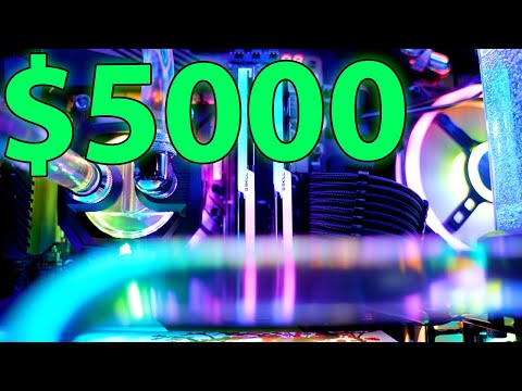 $5000 Water Cooled Asus RTX 3080 Gaming PC – Itachi Theme