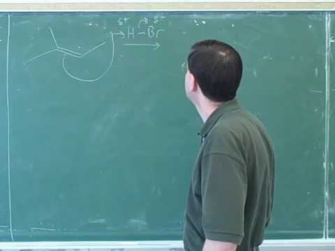 Addition of halogens (HX or X2) to alkenes (1)