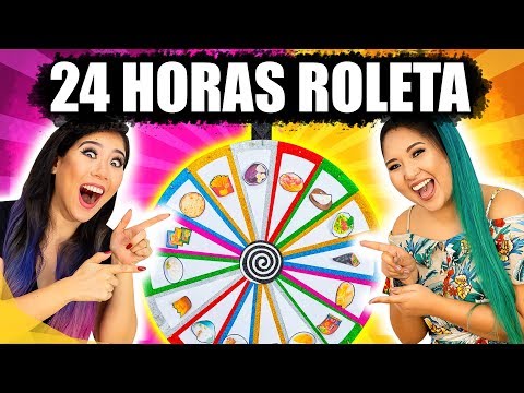 24 HOURS EATING ONLY FOODS THAT THE MYSTERIOUS ROULETTE DECIDED! | Sisters' Blog