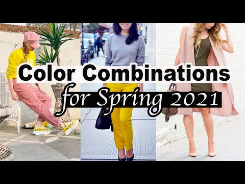 Color Blocking Outfits for Spring 2021 *Combinations for Clothes* Spring Summer Fashion Trends 2021