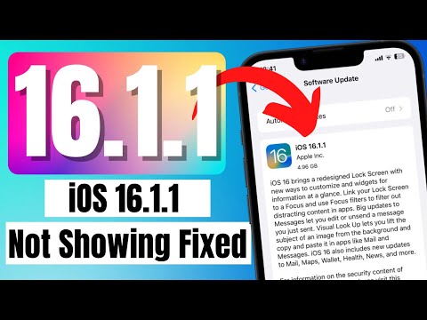 How To Fix iOS 16.1.1 Not Showing on iPhone | Install iOS 16.1.1 on iPhone & iPad