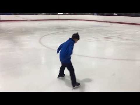 Forward Swizzles & Two-Foot Hop | Paul Fernandez Age 8 Figure Skating Practice: Week 2