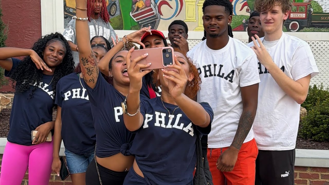 Isaiah gets surprised at Six Flags for his going away party! 