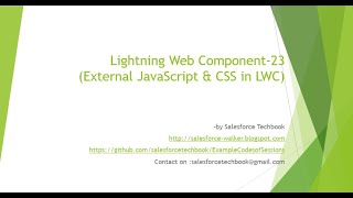 Lightning web component-23 (External JavaScript(jquery) & CSS in LWC)