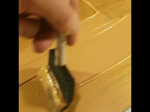 Priming with GOLD GESSO!!