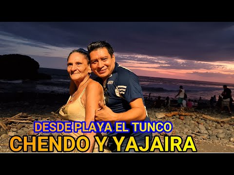 DESDE PLAYA EL TUNCO CON YAJAIRA