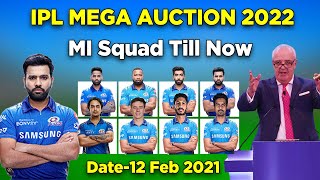 IPL 2022 | MI Squad Till Now | IPL 2022 Mumbai Indians Full Squad
