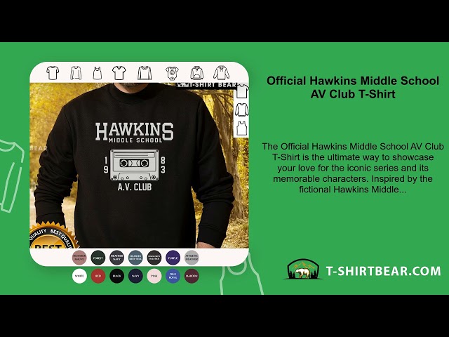 Vídeo relacionado con Cosas extrañas Hawkins Middle School AV Club Camiseta
