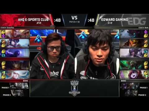 EDG vs AHQ highlights | 2017 World Championship Group Stage Day 8 | AHQ vs  Edward Gaming