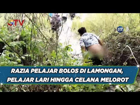 Razia Pelajar Bolos Sekolah di Lamongan, Pelajar Tergopoh Gopoh Hingga Celana Mlorot  - BIS 08/02