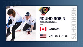 Canada v United States - Highlights - World Mixed Doubles Curling Championship 2022 image