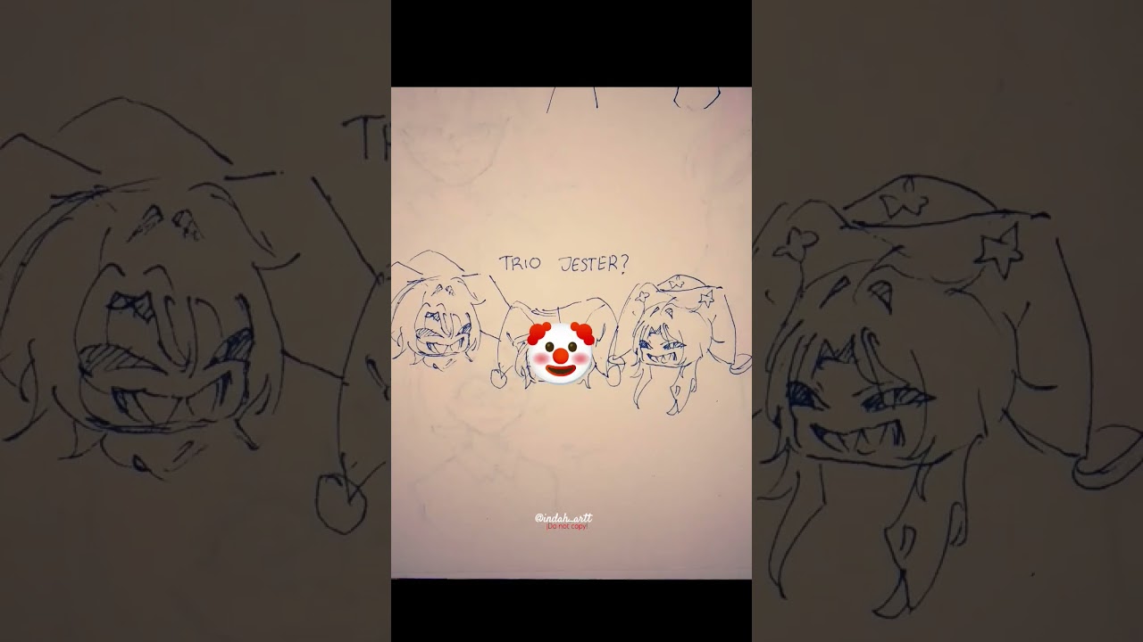 TRIO JESTER?👀🤡//Draw//ib:sound||ft:prototype,pomni,&pierrot||#indahartt#poppyplaytime#tadc#art#fyppp