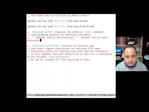 Simple Way to Find Files by Name in Emacs
