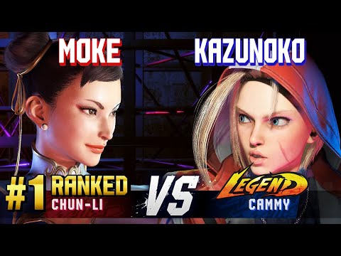 SF6 ▰ MOKE (#1 Ranked Chun-Li) vs KAZUNOKO (Cammy) ▰ Ranked Matches