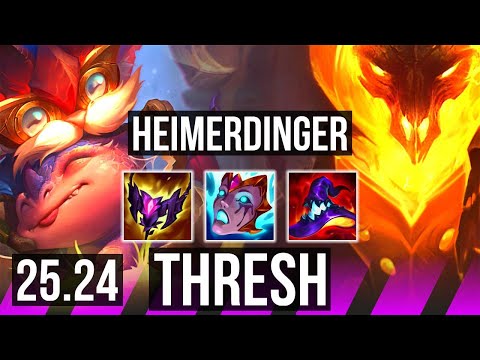 HEIMERDINGER & Smolder vs THRESH & Kai'Sa (SUP) | 51K damage | EUW Diamond | 25.24