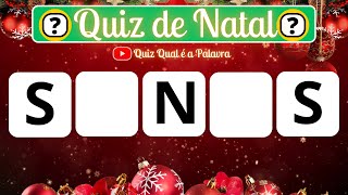 Adivinhe a Palavra Especial de Natal #quiz #adivinheapalavra #qualéapalavra