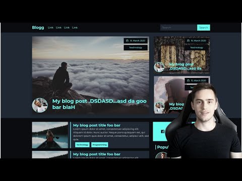 Bootstrap 4 tutorial 2020: Create Responsive Blog Website in 2020 (newest Bootstrap)
