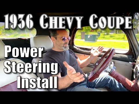 GM Power Steering Pump To Mustang Rack Full Custom Install On My 1936 Chevy Coupe
