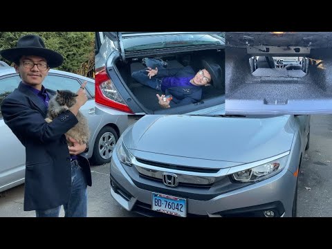 How To Fold Down Rear Seats Honda Civic | Make Space For Large Cargo Or Furniture 2016-2022 10th Gen