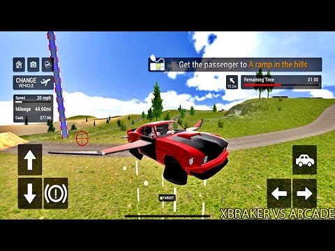 Flying Car Transport Simulator #4 - Old School Car Unlocked - Gameplay ( android, ios )