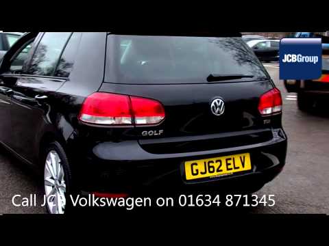 2012 Volkswagen Golf MATCH TDI 1.6l Deep Black Metallic GJ62ELV for sale at JCB VW Medway