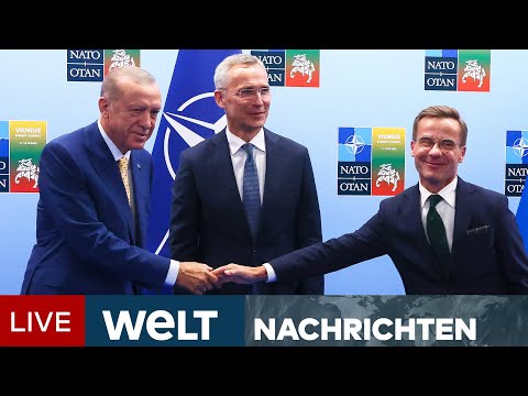 "HISTORISCHER TAG": Türkei macht unter Bedingung Weg für Schwedens NATO-Beitritt frei | WELT STREAM