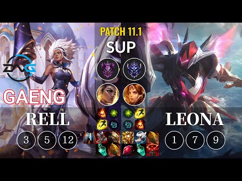 DFM Gaeng Rell vs Leona Sup - KR Patch 11.1